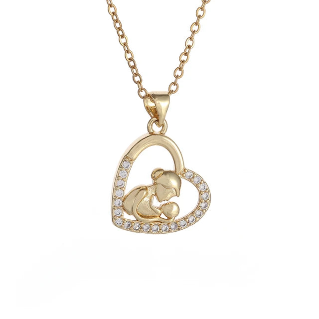 Chic Magnetic Heart Necklace: A Stylish Gift for Women - Featuring Adorable 4-Leaf Clover Design