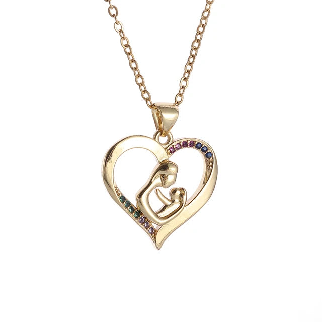 Chic Magnetic Heart Necklace: A Stylish Gift for Women - Featuring Adorable 4-Leaf Clover Design