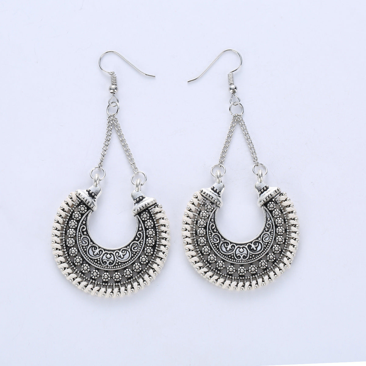 Bohemian Vintage Crescent Moon Earrings